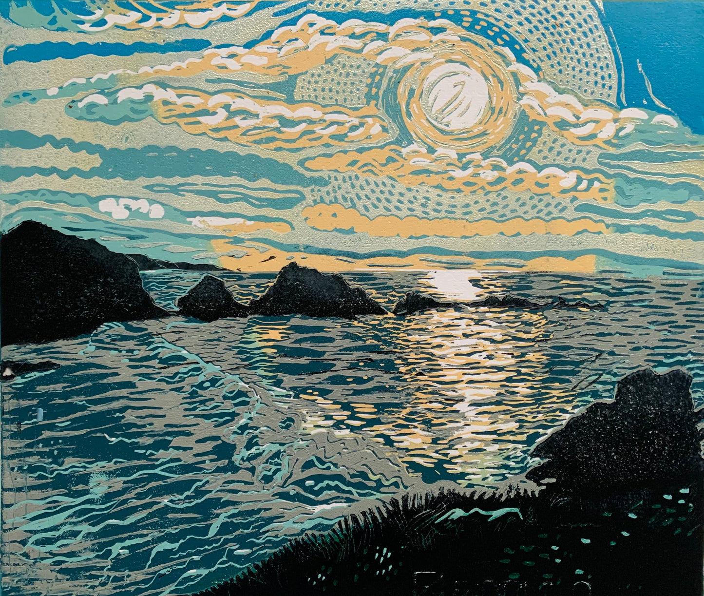 Low Winter Sun, Hartland Quay