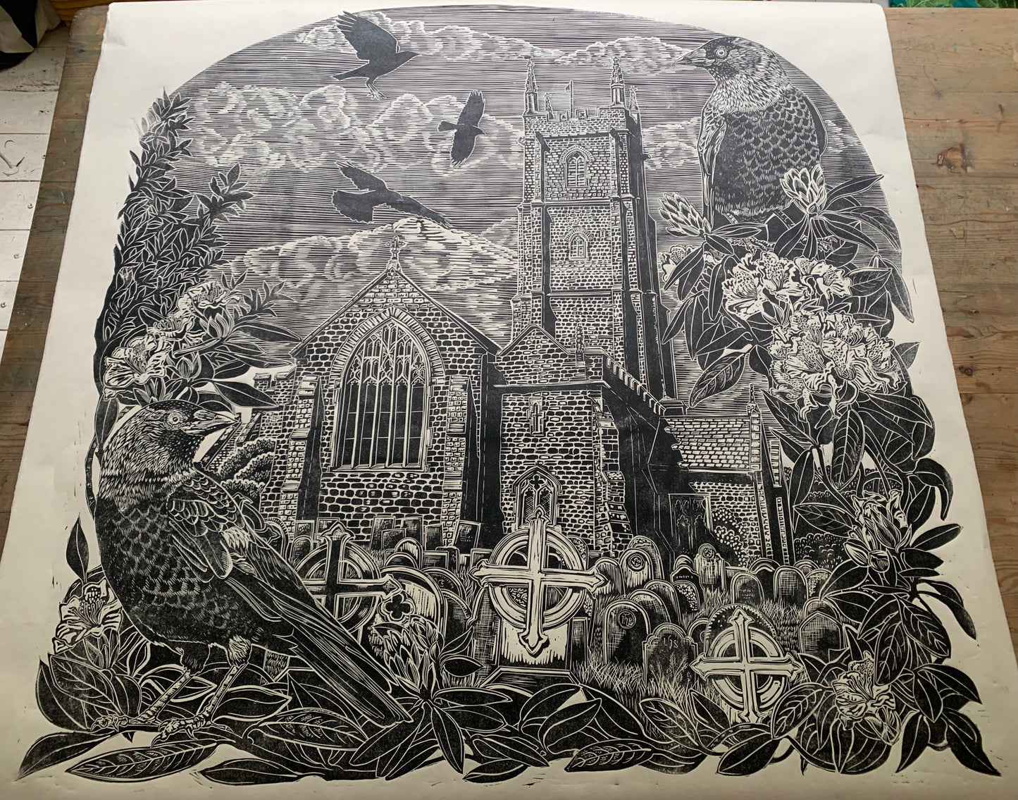 Jackdaws, Stoke Church